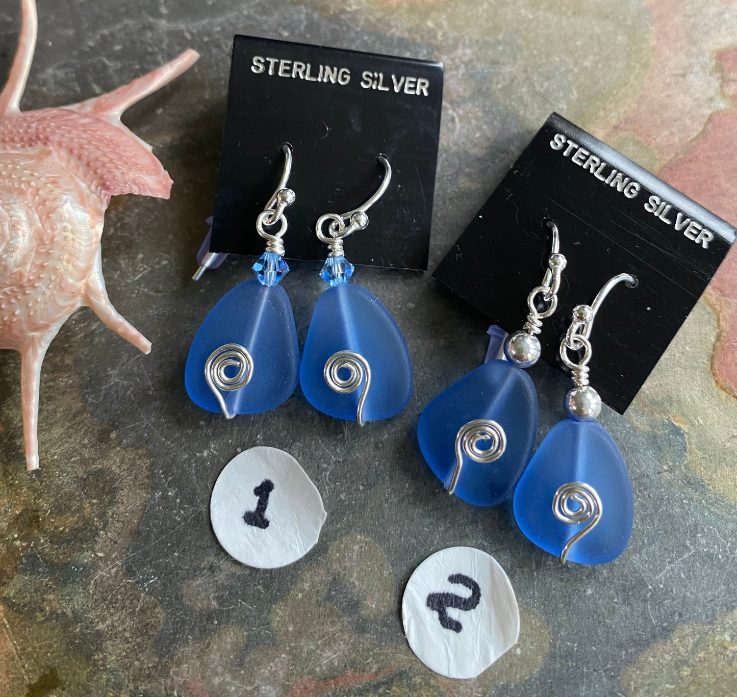 Sea Glass Earrings,Light Blue Sea Glass Earrings in STERLING SILVER, Beach Glass Jewelry, Sea glass Dangling Earrings,Beach Wedding Jewelry