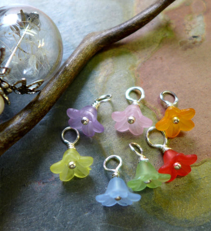 Dandelion Pendant Necklace, Dandelion Seed Flower Brass Necklace - Wish Jewelry, Glass Bottle Flower Necklace, Bridal/Bridesmaid Jewelry